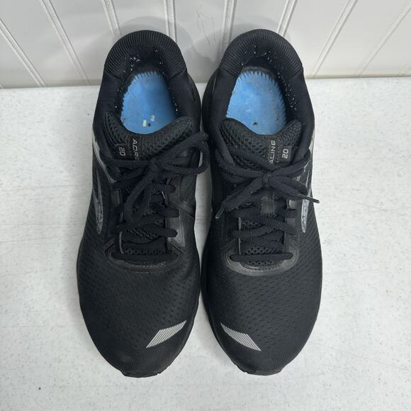 Brooks Adrenaline GTS 20 Mens 9.5 D Black Athletic Running Shoes NO INSOLES - Picture 3 of 9